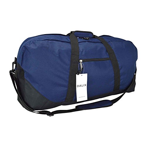 DALIX25" Big Adventure Large Gym Sports Duffle Bag in Navy Blue