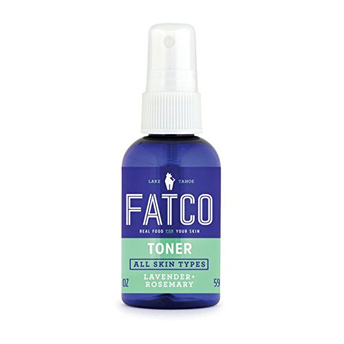 FATCO Organic Witch Hazel Toner for Face and pH Skin balancing Toner with Lavender + Rosemary (2 fl oz)