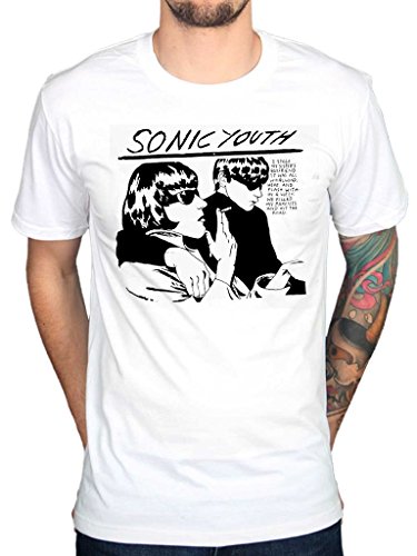 AWDIP Men's Official Sonic Youth T-Shirt Rock Band Alternative Underground