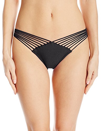 Luli Fama Women's Verano De Rumba Strappy Brazilian Ruched Back Bikini Bottom