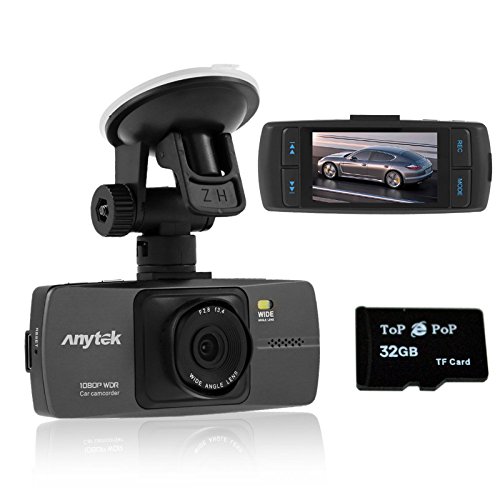 HD 1080P Dash Cam Wide Angle Dashboard Camera Vehicle Recorder Driving Safety Night Vision Video with 32G TF Card Support G-Sensor Car Video Recorder