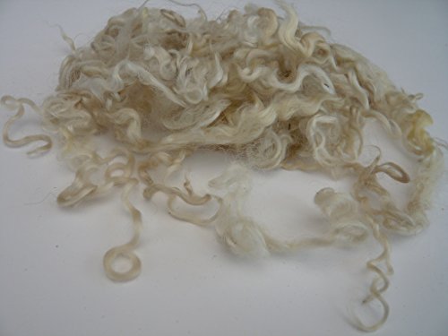 heidifeathers Dyed Curly Wool Locks - Natural White