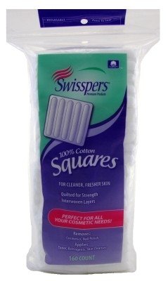 Swisspers Cotton Squares 160 Quilted (Pack of 2)