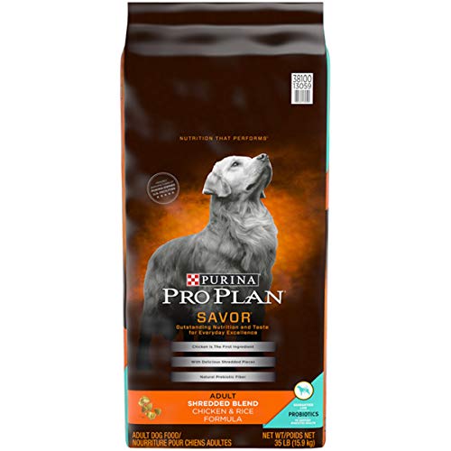 Purina Pro Plan Savor Shredded Blend Chicken & Rice Formula Adult Dry Dog Food - 35 Lb. Bag