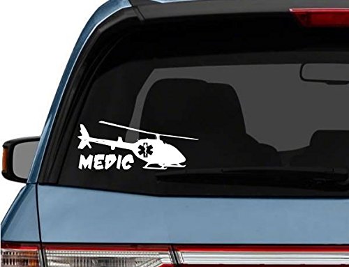 StickerLoaf Brand FLIGHT MEDIC CHOPPER car truck Laptop Decal Sticker macbook skin decals sticker Firefighter medic EMT EMS Rescue Fire Paramedic fp-c Critical Care