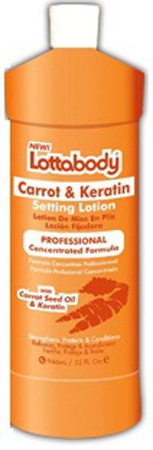 Lottabodywith Carrot Seed Oil & Keratin Setting Lotion 32 Oz