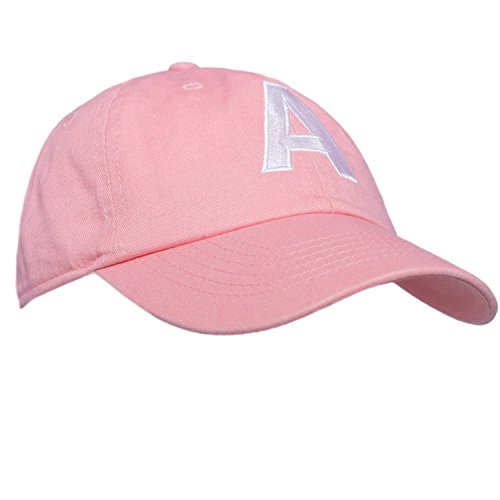 Tiny ExpressionsMonogrammed Toddler Girls Baseball Cap | Adjustable Pink Hat