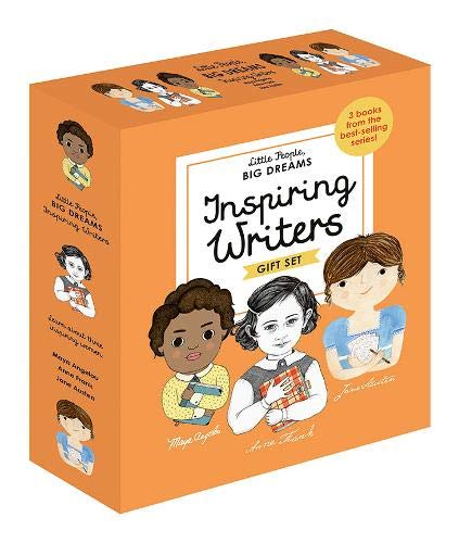 Frances Lincoln Ltd Little People, Big Dreams: Inspiring Writers: 3 Books from the Best-Selling Series! Maya Angelou - Anne Frank - Jane Austen