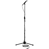 Shure SM58-CN BTS Stage Performance Kit with SM58 Cardioid Dynamic Vocal Microphone, 15' XLR Cable, Mic Stand, A25D Mic Clip 