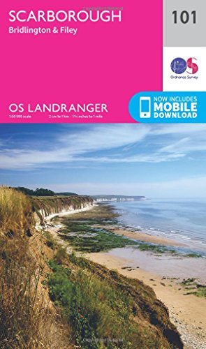 Scarborough Map | Bridlington & Filey | Ordnance Survey | OS Landranger Map 101 | England | Walks | Cycling | Days Out | Maps | Adventure