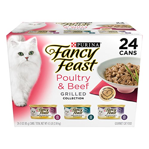 Purina Fancy Feast Grilled Poultry & Beef Collection Wet Cat Food Variety Pack - (24) 3 oz. Cans