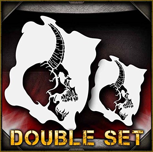 Skull 16-b AirSick Airbrush Stencil Template