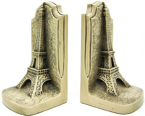 Things2Die4 Historical Wonders Collection Eiffel Tower Bookends Art