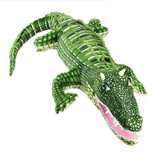 Acool Realistic Stuffed Crocodile Body Curled Dolls Plush Alligator Toys Over 40 Inches