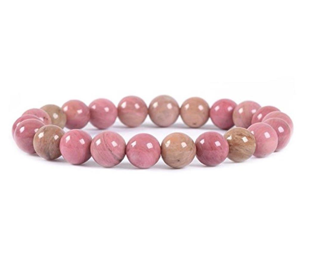 Natural Gemstone Bracelet 7 inch Stretchy Chakra Gems Stones 8mm (0.31") Beads Healing Crystal Quartz Women Men Girls Birthday Gifts