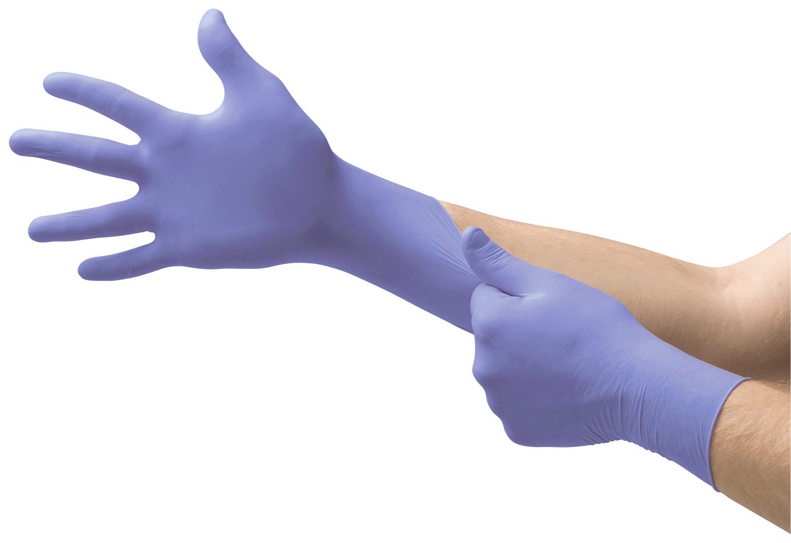 Microflex SU-690 Disposable Nitrile Gloves, Latex-Free, Powder-Free Glove for Cleaning, Mechanics, Automotive, Industrial, or Medical applications, Violet, Size Medium, Case of 1000 Units