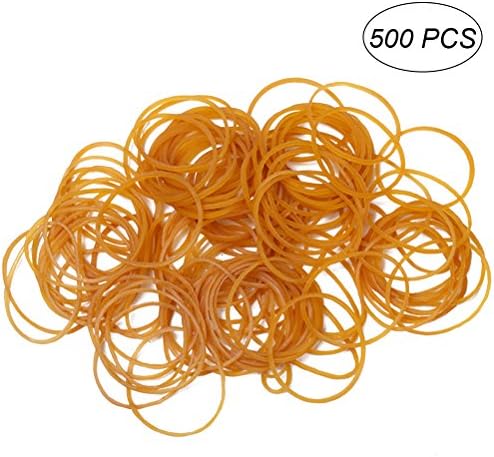 500pcs Thin Stretchy Elastic Rubber Bands Natural Rubber Bands Tear Resistant Packing Bands Rubber Bands for Paper Money Bill Fastening