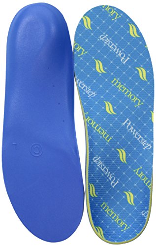 Powerstep Insoles, Memory Foam, Heel and Arch Pain Relief Insole, Cushioning Arch Support Orthotic For Women and Men