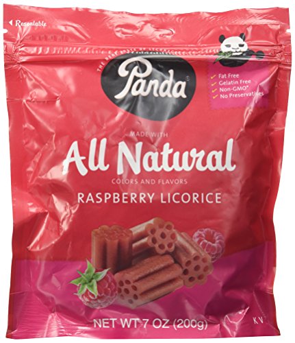 Panda Raspberry Licorice 7Oz Licorice Pieces