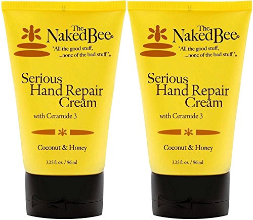 The Naked Bee Serious Hand Repair Cream Lotion, with Coconut & Honey 3.25 oz