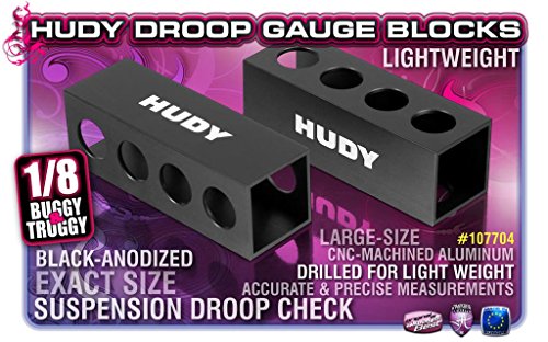 Hudy 30mm Lightweight 1/8 Droop Gauge Support Blocks (2)