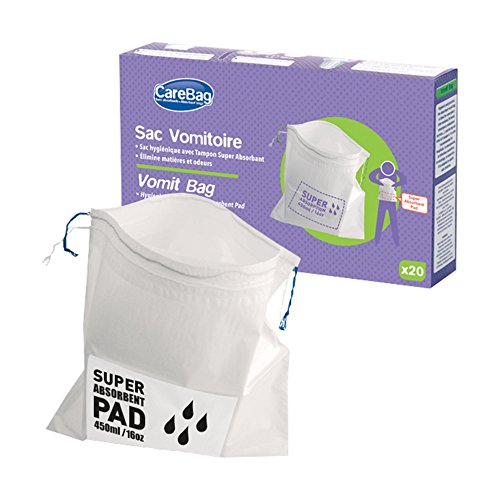 Medical Grade Vomit Bag with Super Absorbent Pad,