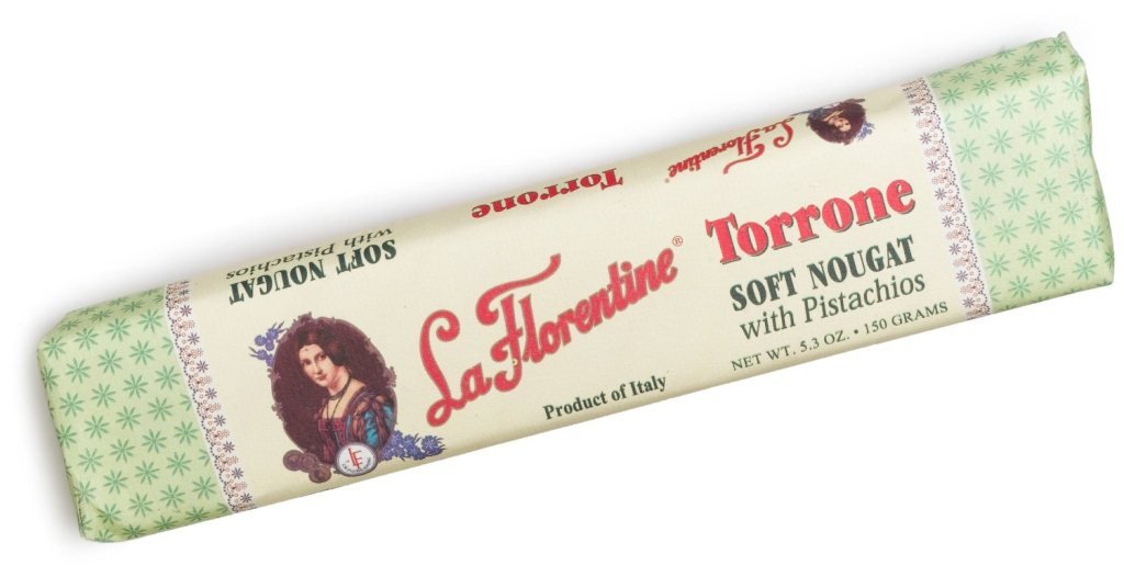 La Florentine Soft Nougat Torrone Bar with Pistachio, 5.28 Ounce (Pack of 12)