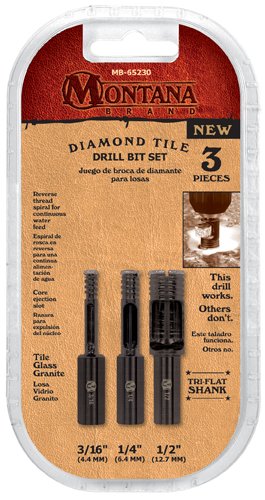 Montana Brand 3pc Diamond Drill Bit Set