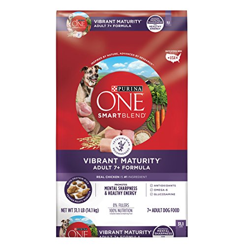 Purina ONE Senior Dry Dog Food; SmartBlend Vibrant Maturity Adult 7+ Formula - 31.1 lb. Bag