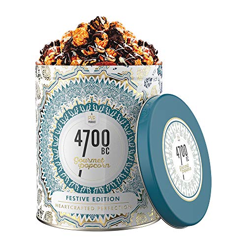 4700BC Gourmet Popcorn, Nutty Tuxedo Chocolate, Tin, 375g