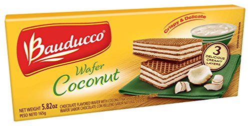 BauduccoWafer, Coconut, 5.82 Ounce (Pack of 18)