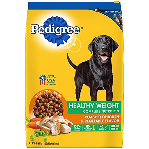 Pedigree Healthy Weight Adult Dry Dog Food Roasted Chicken & Vegetable Flavor, 15 Lb. Bag