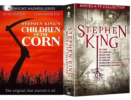 TV 8 Kings Horror Film Collection Stephen The Dead Zone/Pet Semetary/Silver Bullet / Graveyard Shift / Children of the Corn / Stand / Langoliers / Golden Years DVD Movie Chilling Master of Suspense