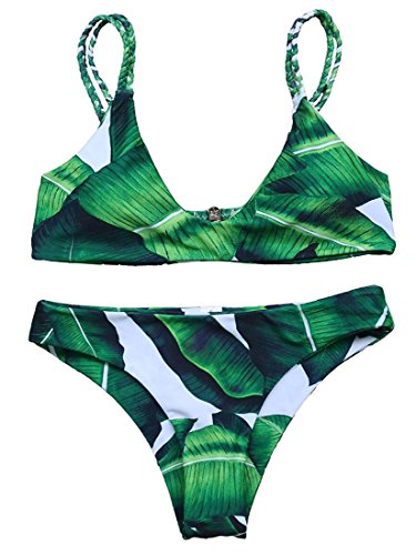 Mumentfienlis Women's Two Piece Padded Bikini Swimsuit