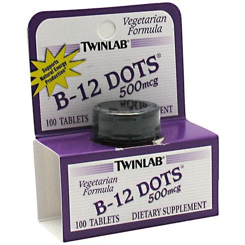 TWINLAB B-12 DOTS,500 MCG, 100 DOT, 3 pack