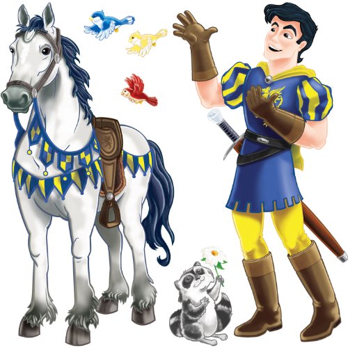 Prince & Trusty Steed Props (Racoon & 3 Birds Included) Party Accessory (1 Count) (2Pkg)