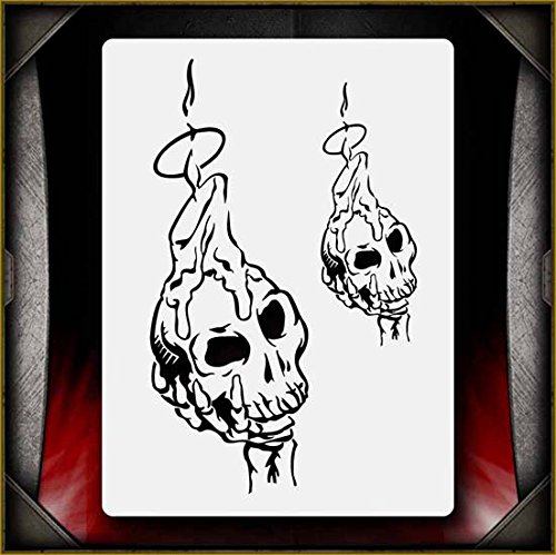 Skull Candles AirSick Airbrush Stencil Template