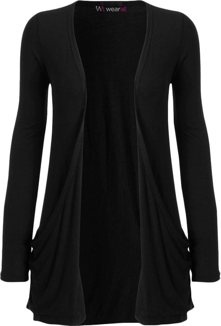 Ladies Long Sleeve Boyfriend Cardigan Womens Top 8-22