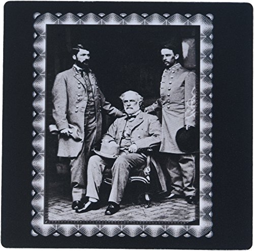 3dRose Generals Robert E Lee Curtis Lee and Colonel Walter Taylor by Mathew Brady 1865 Civil War Photo Mouse Pad (mp_160767_1)