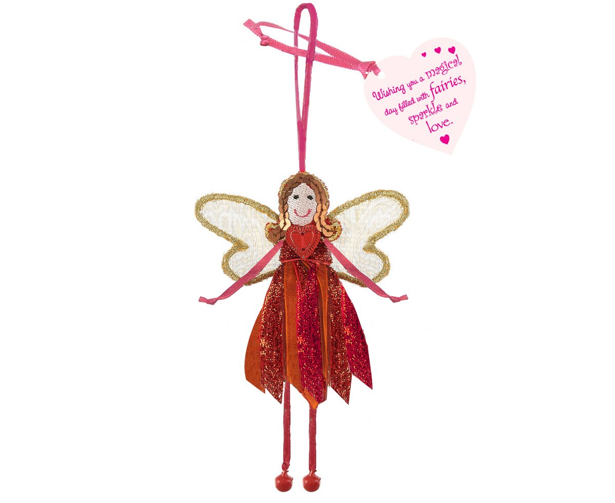 Fair Trade Fairies - 'Wishing you a magical day filled with fairies.' Glitter Quote Fairy