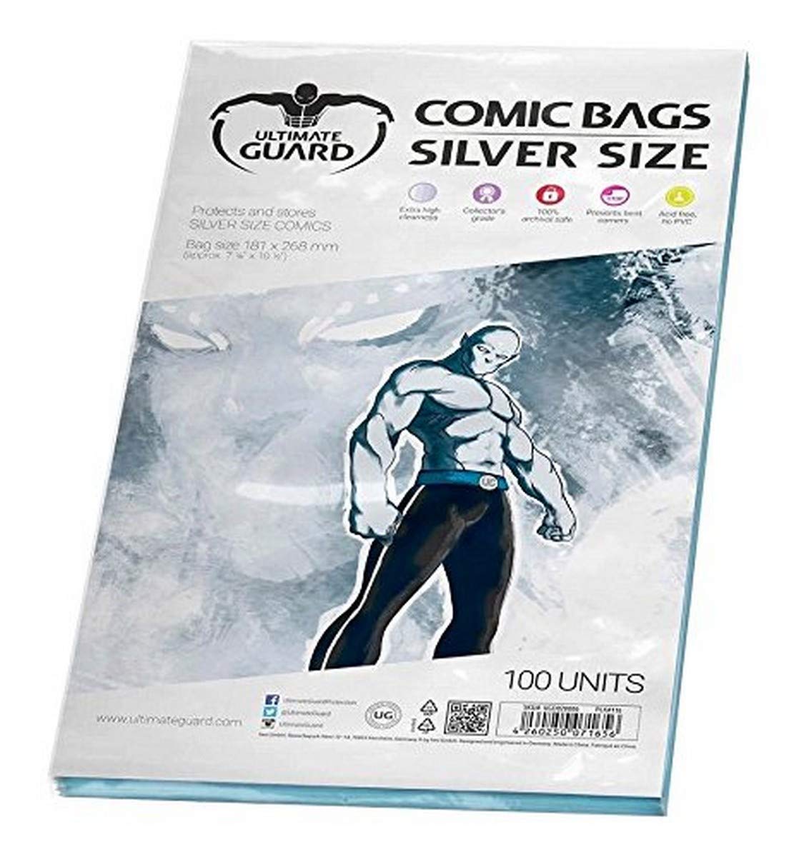 Comic Bags (Silver Size, Pack of 100)