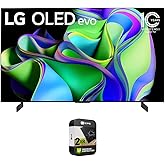 LG OLED55C3PUA OLED evo C3 55 Inch HDR 4K Smart OLED TV (2023 Model) Bundle with 2 YR CPS Enhanced Protection Pack