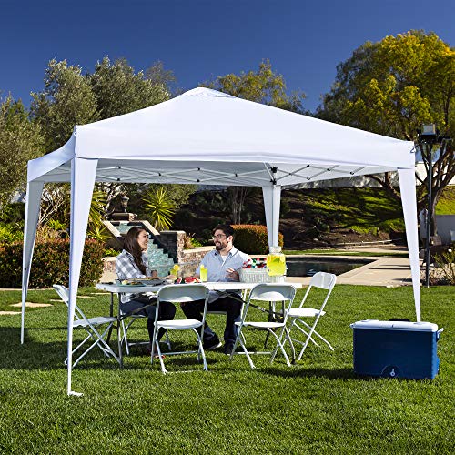 Best Choice Products Outdoor Portable Lightweight Folding Instant Pop Up Gazebo Canopy Shade Tent Wadjustable Height Wind Vent Carrying Bag 10X10Ft White