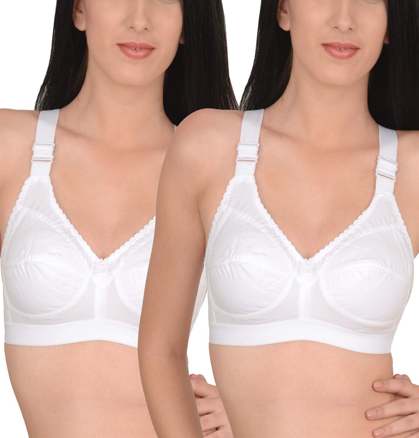 Softskin Women's Cotton T-Shirt Bra (Pack of 2)