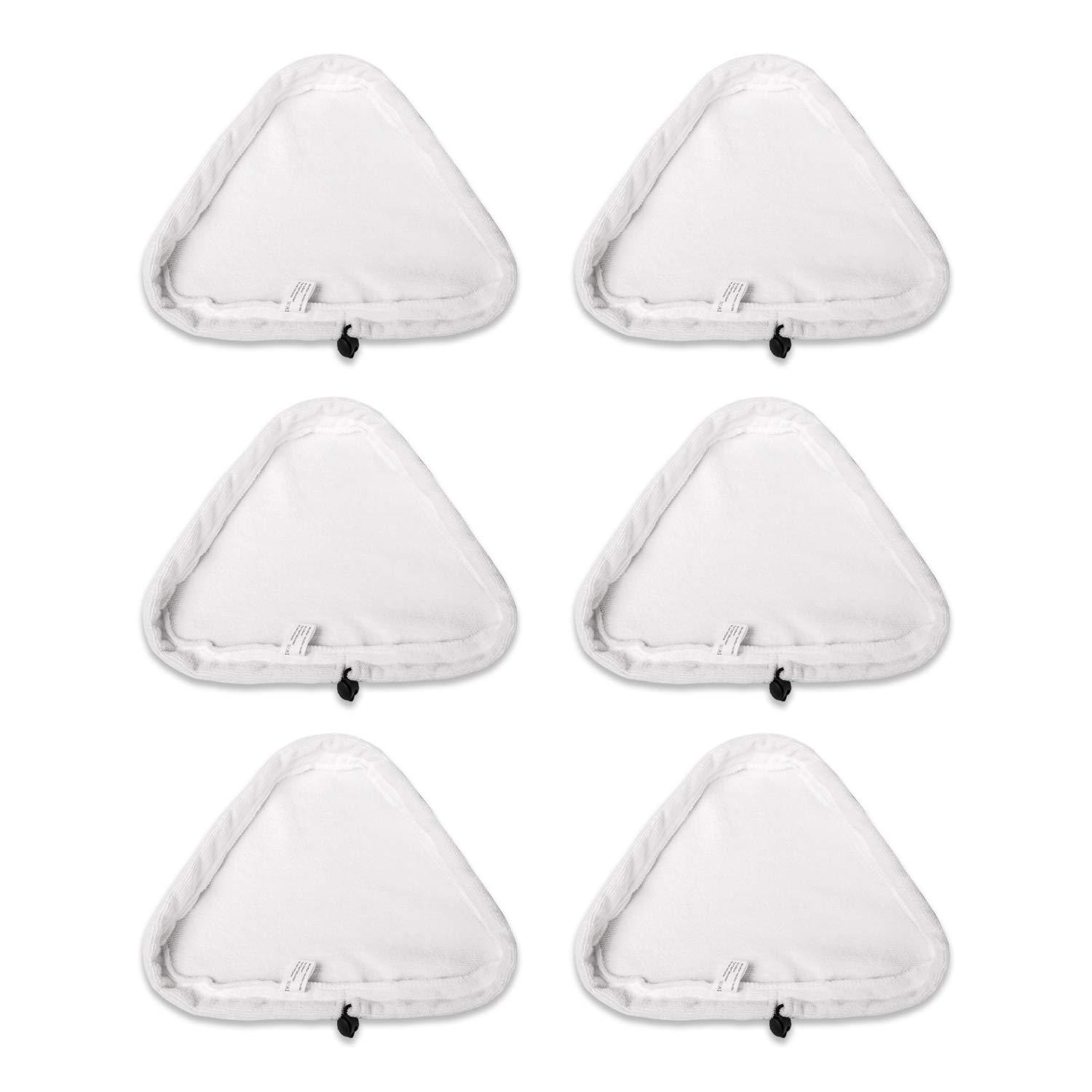 TINA 6PCS Universal Washable Triangular Microfiber Cleaning Pad Cover Washable Cloths for X5 Steam Mops and H2O