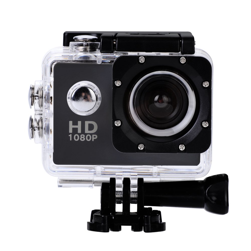 Action Camera, 12MP 1080p Full HD Waterproof 30M, 140 Wide Angle Lens, 900mAh Rechargeable Batteries, Underwater Camera with 2.0'' LCD Screen and Mounting Accessories Kits for Outdoor Activities.