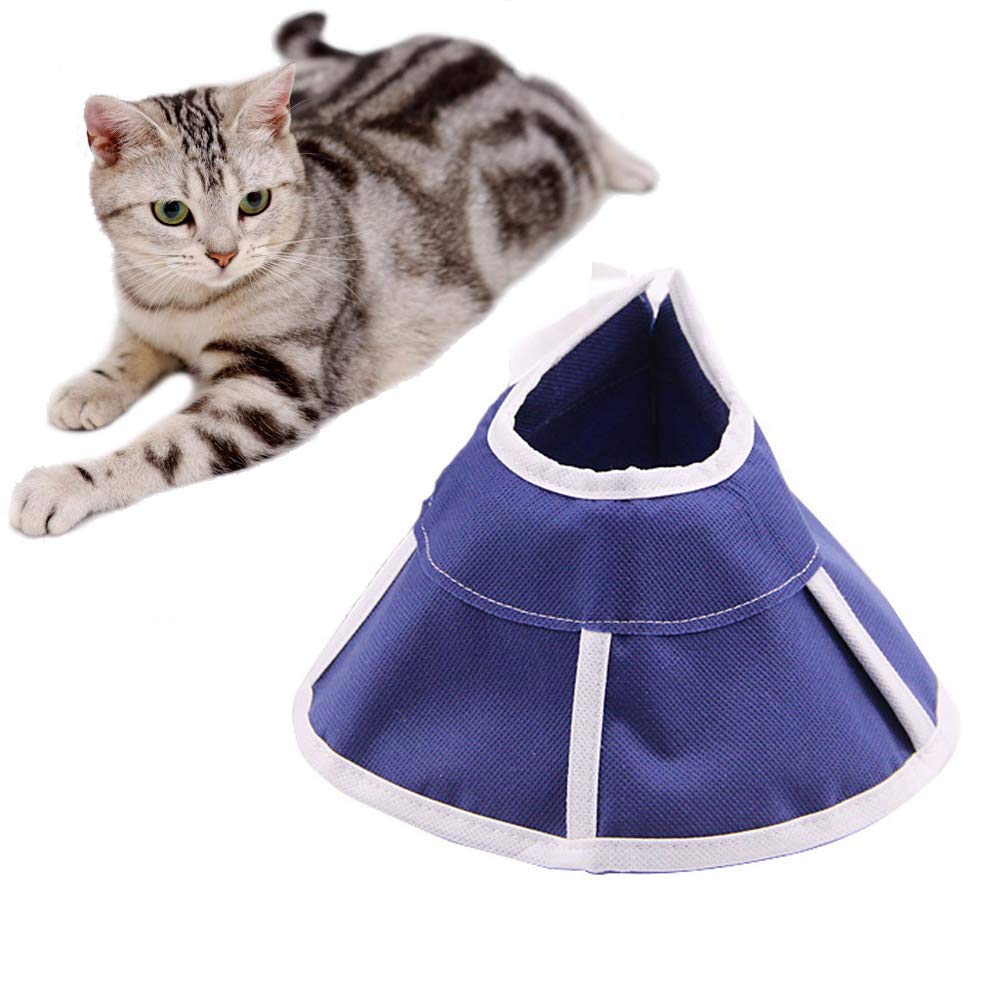 ASOCEA Adjustable Pet Comfortable Cone Soft Cats Dogs Recovery Collar for Anti-Biting Lick Wound Healing Grooming Medication ( Size-M )