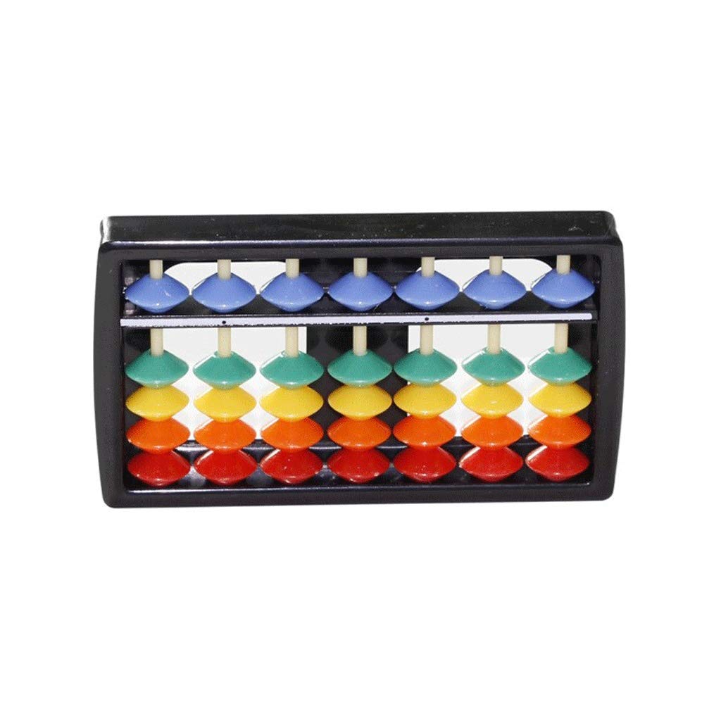 Portable Plastic Beads Abacus 7 Rods Abacus Classic Counting Tool, Student Math Learning School Supplies