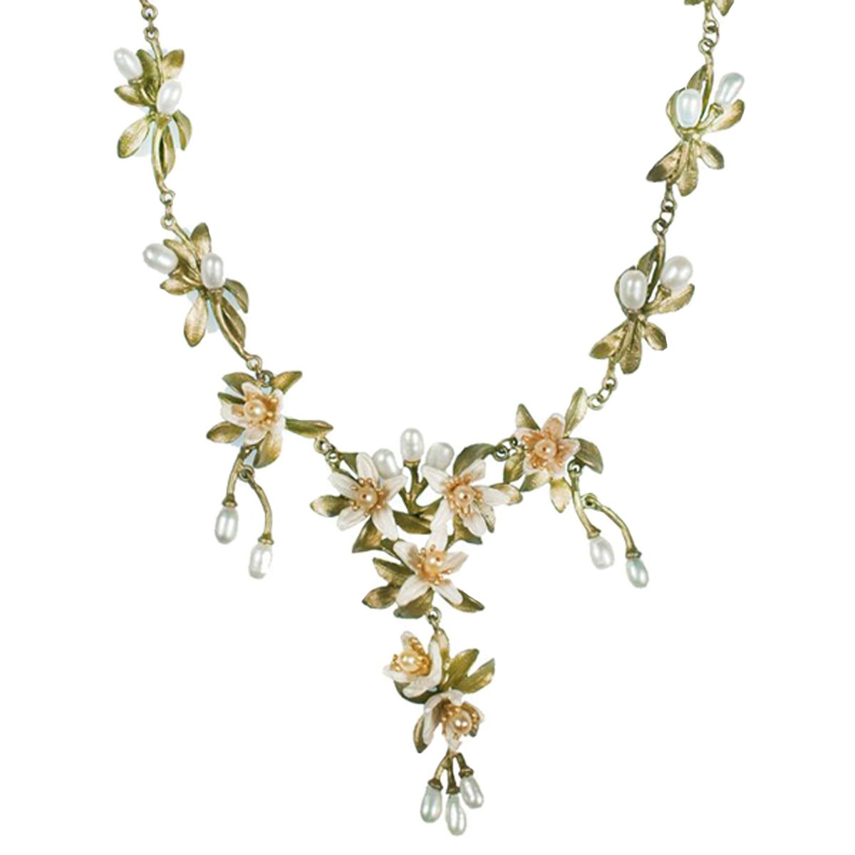 Michael Michaud"Orange Blossom" Pearl Necklace by Michael Michaud for Silver Seasons