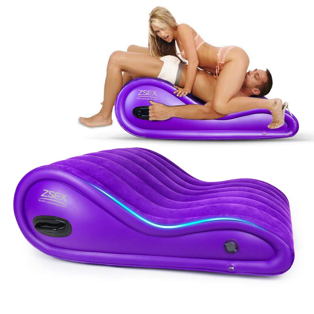 ZSEX Zbtoi S'ex Pleasure Men Massag Women Masaging Pleasure Pillow Pleasure for Coupe S'ex Women Masaging G Spot Position Cushion Multifunctional Inflatable Support Pillow Purple Secret Packing